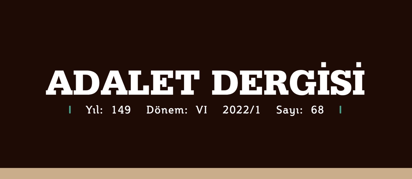 Adalet Dergisi 2022/1 149/68