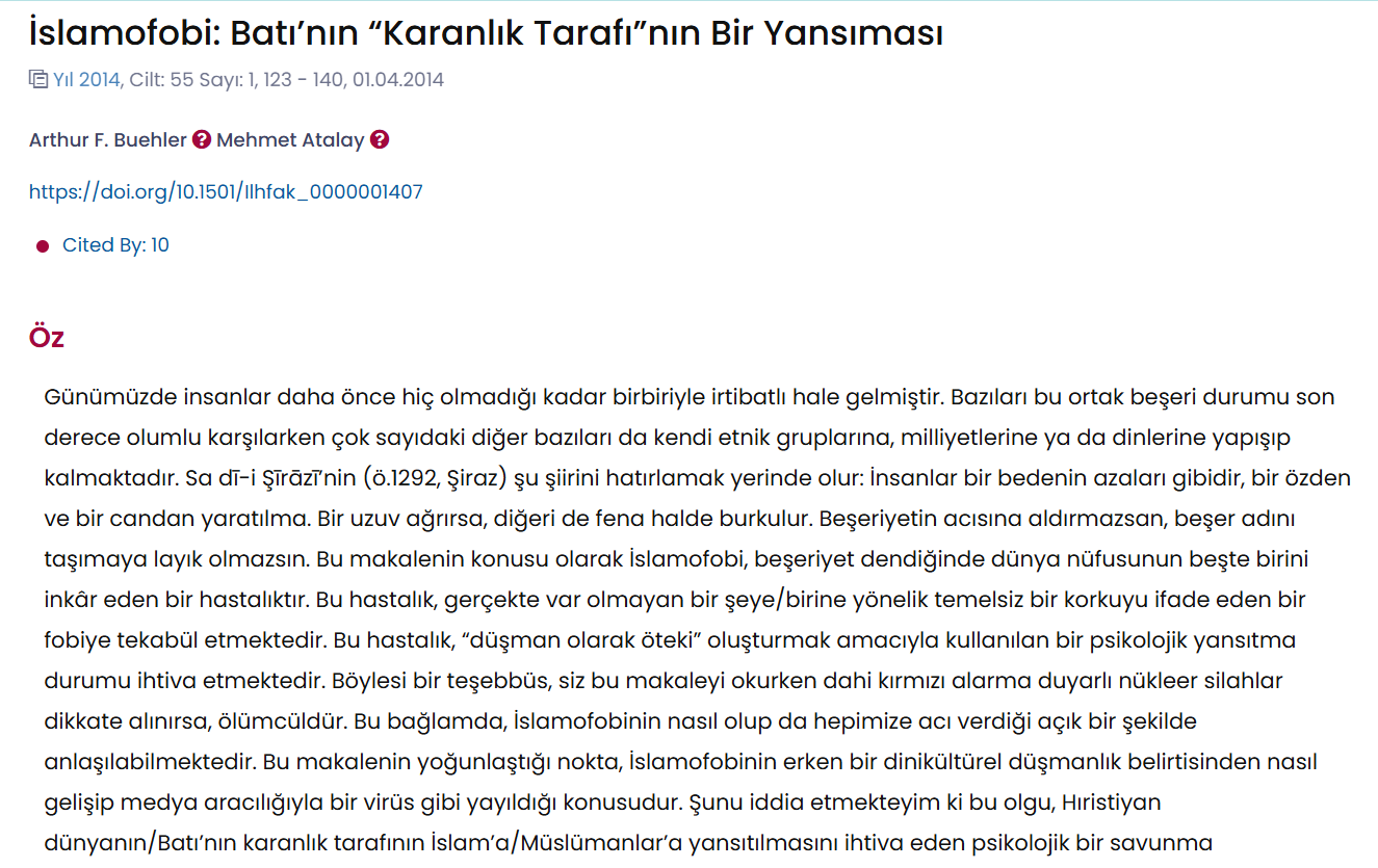 İslamofobi: Batı’nın “Karanlık Tarafı”nın Bir Yansıması